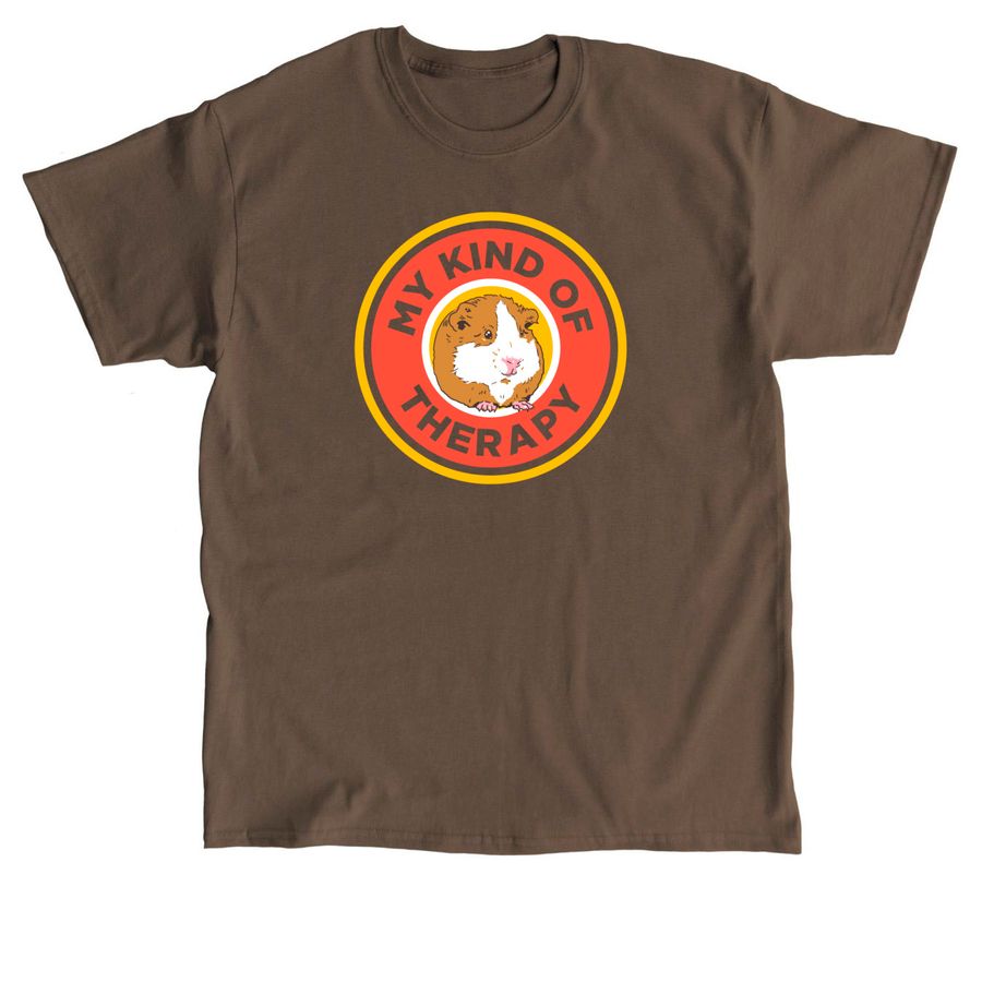 Guinea Pigs: My Kind of Therapy, a Dark Chocolate Classic Unisex Tee