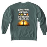 It is Finished!, a Blue Spruce Comfort Colors Crewneck Sweatshirt (back-view)