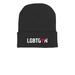 LGBTGYN Headwear, a Black Printed Cuffed Beanie