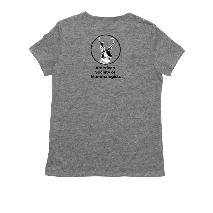 Mammal Tree Tee, a Aluminum Grey Allmade Eco Triblend Women?s Tee (back-view)