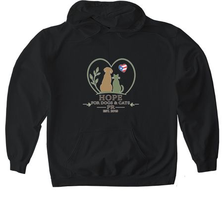Hope, a Black Gildan Softstyle Pullover Hoodie