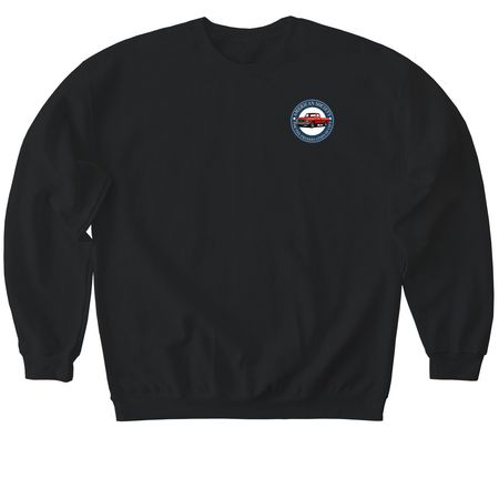 Truck for a Hero, a Black Softstyle Crewneck Sweatshirt