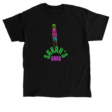 Green and Purple Sarah's Gang, a Black Classic Unisex Tee