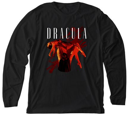 Dracula Apparel, a Solid Black Blend Premium Long Sleeve Tee