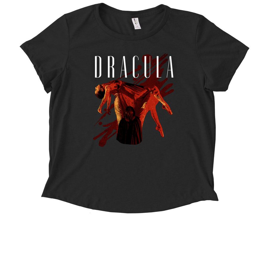 Dracula Apparel, a Deep Black Allmade Eco Triblend Women?s Scoop Neck Tee