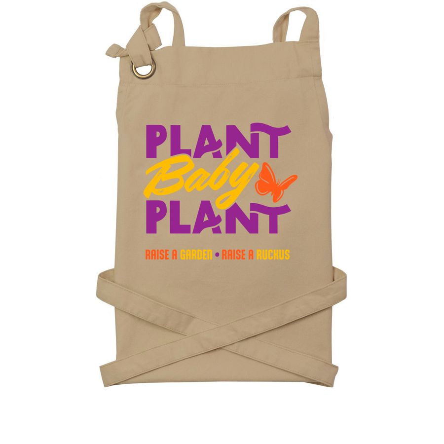 Classic Apron, a Khaki Cotton Canvas Pocket Apron