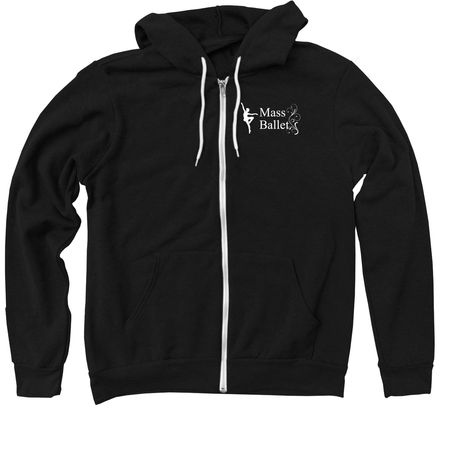 Mass Ballet Apparel 2026 (Ts and sweatshirts), a Black Zip Up Hoodie