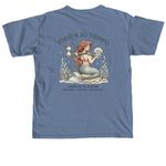 Sirenita: Edici?n Conf?a, a Blue Jean Comfort Colors Unisex Tee (back-view)