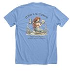 Sirenita: Edici?n Conf?a, a Heather Carolina Blue Premium Unisex Tee (back-view)
