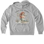 Sirenita: Edici?n Conf?a, a Granite Grey Heather Allmade Organic French Terry Zip Up Hoodie (back-view)