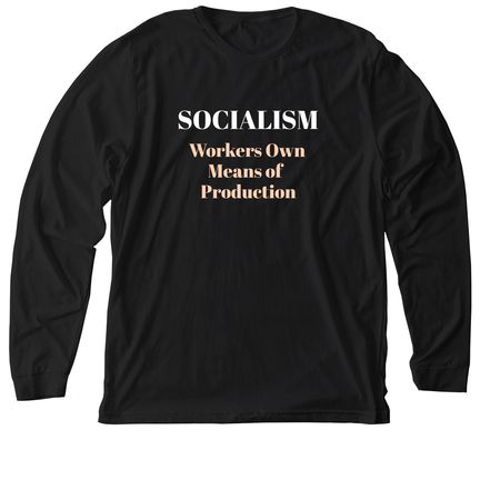 SOCIALISM DEFINED, a Solid Black Blend Premium Long Sleeve Tee