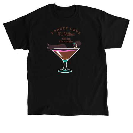 Forget Love, a Black Classic Unisex Tee