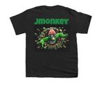 Jmonkey merch, a Black Youth Unisex Tee (back-view)