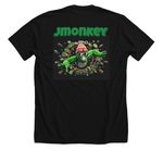 Jmonkey merch, a Solid Black Blend Premium Unisex Tee (back-view)