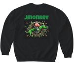 Jmonkey merch, a Black Softstyle Crewneck Sweatshirt (back-view)