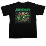 Jmonkey merch, a Black Comfort Colors Unisex Tee (back-view)