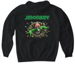 Jmonkey merch, a Black Gildan Softstyle Pullover Hoodie (back-view)