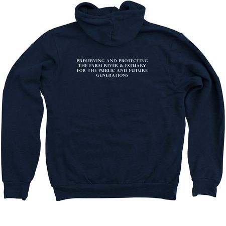 Cloud Zip Up Hoodie, a Navy Zip Up Hoodie (back-view)