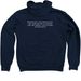 Cloud Zip Up Hoodie, a Navy Zip Up Hoodie (back-view)
