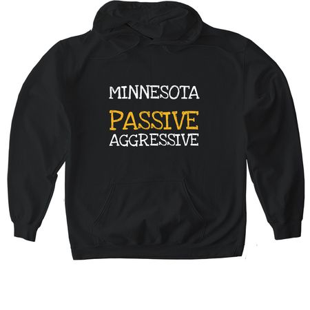 MINNESOTA NICE, a Black Gildan Softstyle Pullover Hoodie