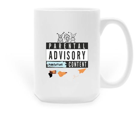 P.A. Mug'n, a White Large Coffee Mug