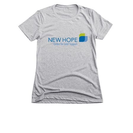 New Hope Logo Wear, a Dark Heather Grey Women's Slim Fit Tee