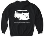 Mobility, a Black Gildan Softstyle Pullover Hoodie (back-view)