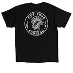Get Your Boots On, a Black Classic Unisex Tee (back-view)