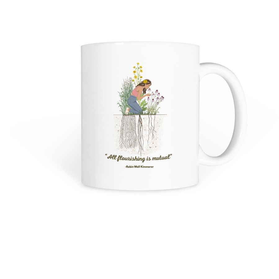 Botanical Belonging Fall Fundraiser, a White Coffee Mug
