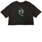 More than a project, a Black Women?s Cropped Cotton Tee (back-view)