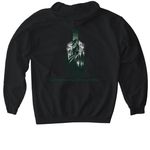 More than a project, a Black Gildan Softstyle Pullover Hoodie (back-view)