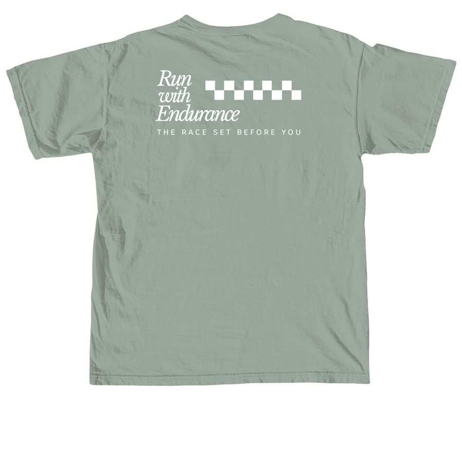 "Endurance", a Bay Comfort Colors Unisex Tee (back-view)