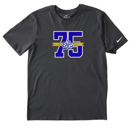 75th Anniversary Nike Tee, a Anthracite Nike Dri-FIT Jersey Blend Performance Tee