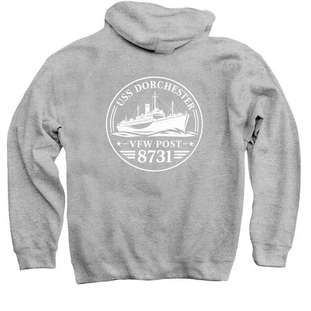 Quitters, a Sport Grey Pullover Hoodie (back-view)