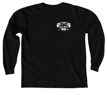 26-27 Merch Line (front design only)&nbsp;, a Black Comfort Colors Long Sleeve Tee