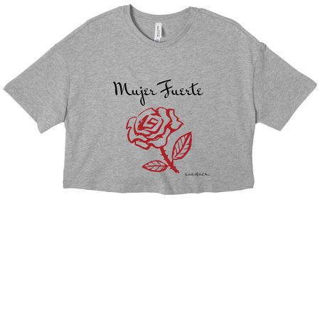 The Kate Tee, a Athletic Heather Women?s Cropped Cotton Tee