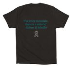Team Erica, a Black Premium Cotton Tee (back-view)