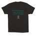 Team Erica, a Black Premium Cotton Tee (back-view)