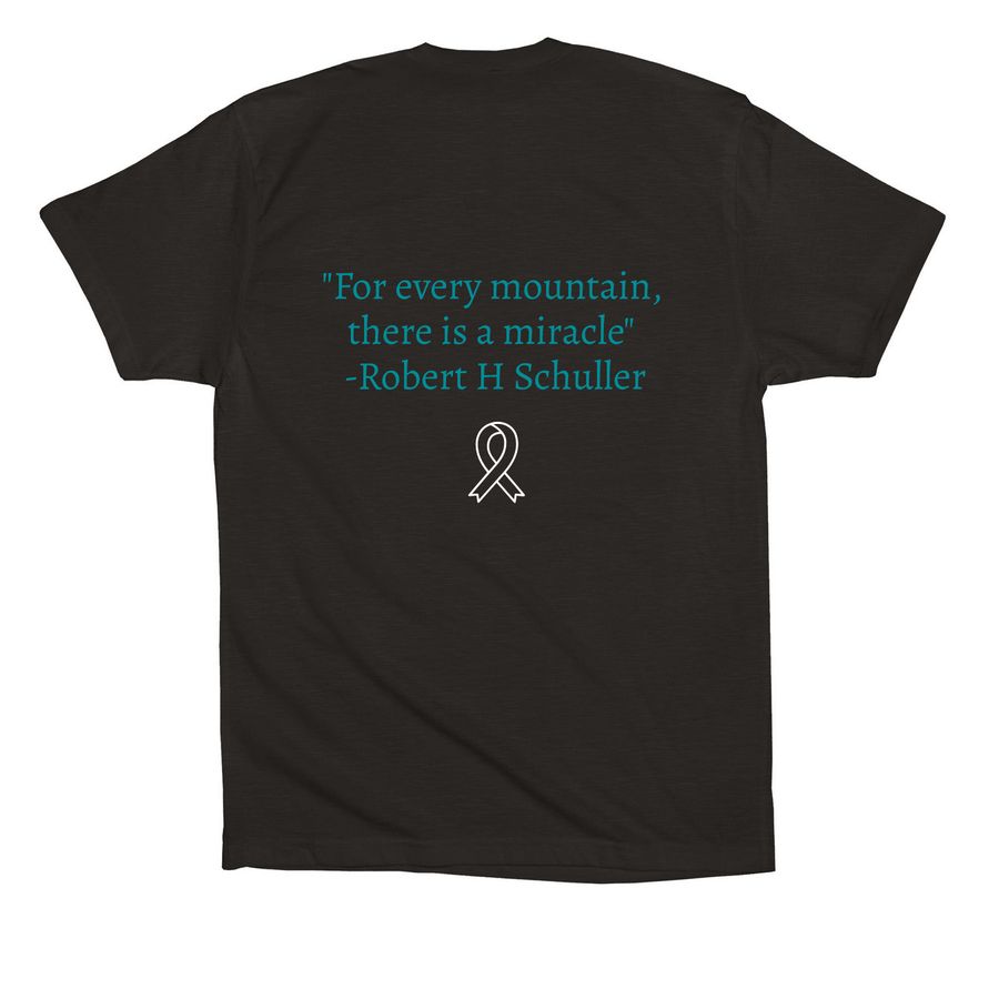Team Erica, a Black Premium Cotton Tee (back-view)