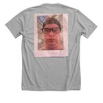 &nbsp;the shirt, a Athletic Heather Premium Unisex Tee (back-view)