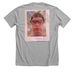 &nbsp;the shirt, a Athletic Heather Premium Unisex Tee (back-view)