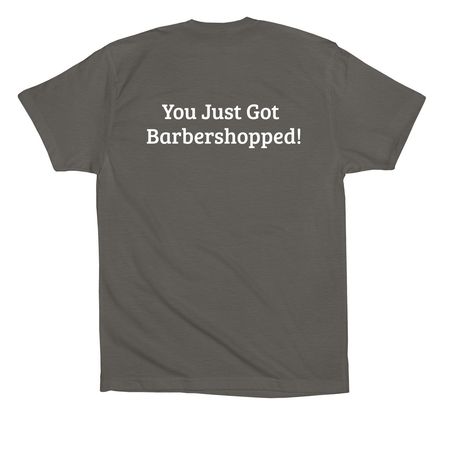Sorry (Not Sorry), a Asphalt Premium Cotton Tee (back-view)