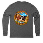 2026 NCSC Fall Draft Test, a Aluminum Grey Allmade Eco Triblend Long Sleeve Tee (back-view)