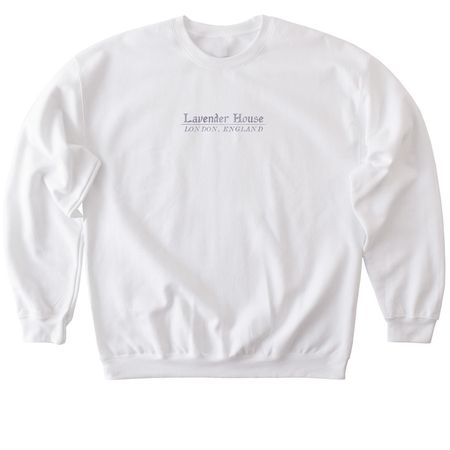 Lavender House, a White Softstyle Crewneck Sweatshirt