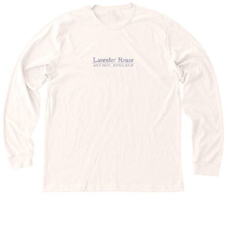 Lavender House, a Heather Natural Premium Long Sleeve Tee