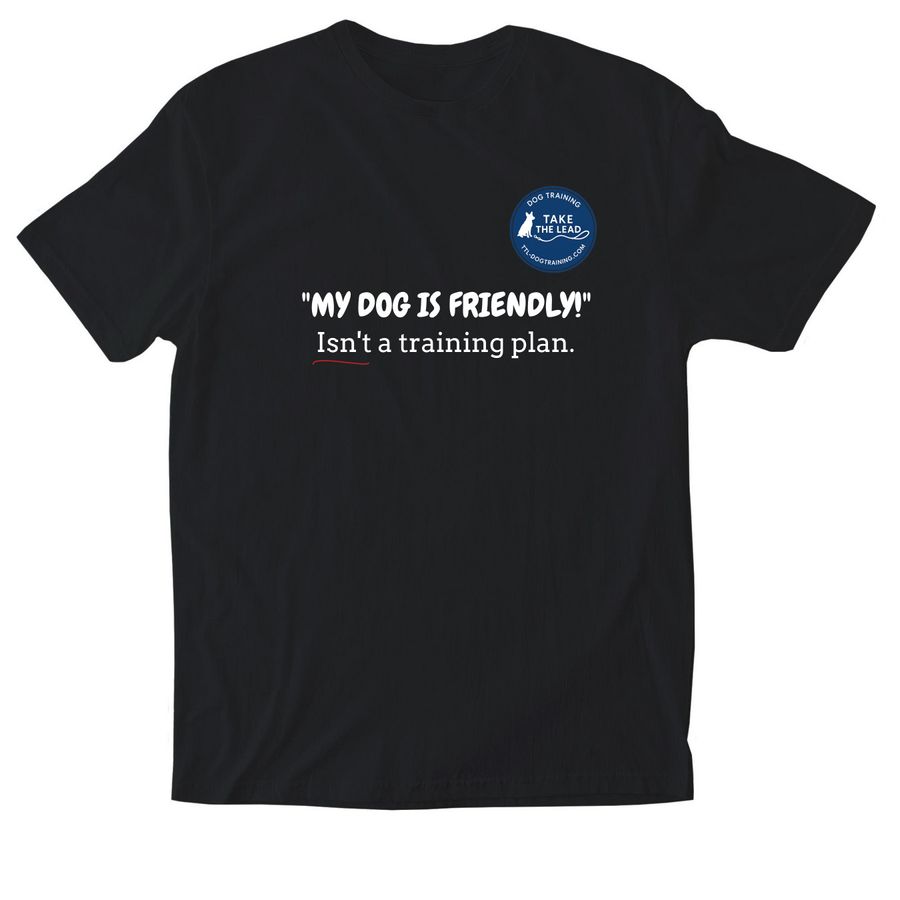&nbsp;Friendly vs. Trained&nbsp;, a Black Softstyle Cotton Tee