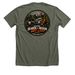 Amador Search & Rescue Graphic, a Heather Military Green Premium Unisex Tee (back-view)