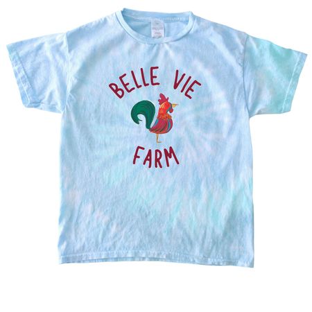 Support Belle Vie Farm, a Lagoon Youth Tie Dye Tee