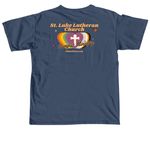 St. Luke Lutheran Church Campus Ministry, a Midnight Comfort Colors Unisex Tee (back-view)