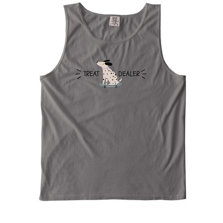Dalmatian treat dealer, a Grey Comfort Colors Tank Top